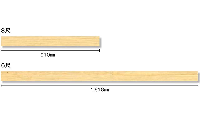 繋ぎ目のない美しさ、木目の整った柾目取り