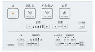 TOTOウォシュレットボタン